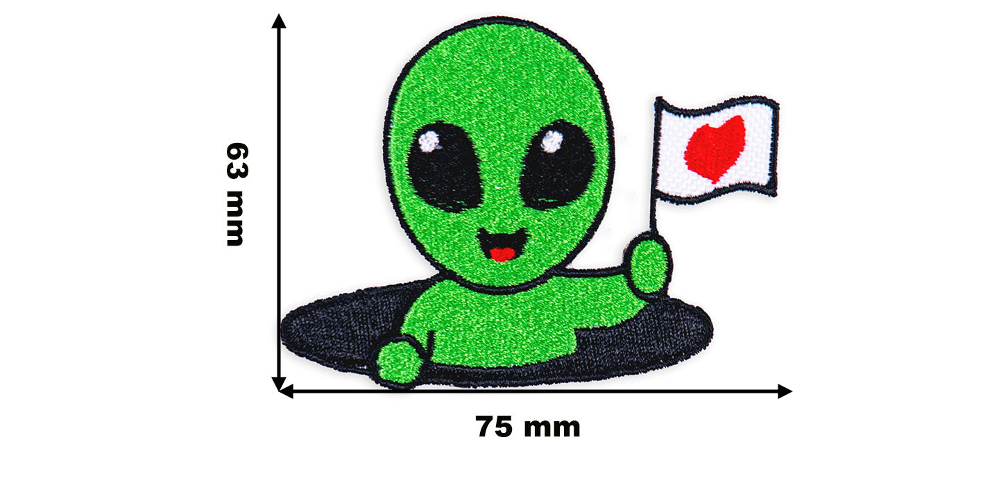 naszywka naprasowanka kosmita astronauta